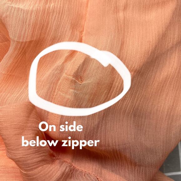 Veronica Beard Florencia Cross Front Silk Sleeveless Coral Chiffon Maxi Dress 8 - Picture 13 of 16